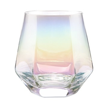 都會風格玻璃寬口六角杯/飲水杯【LF009】