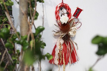 - 紅韻賀正 - 可滴精油 日式新年注連繩 新年掛飾 喬遷禮物