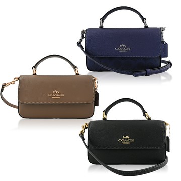 COACH JOSIE翻蓋橫式迷你斜背包(多色多款選一)