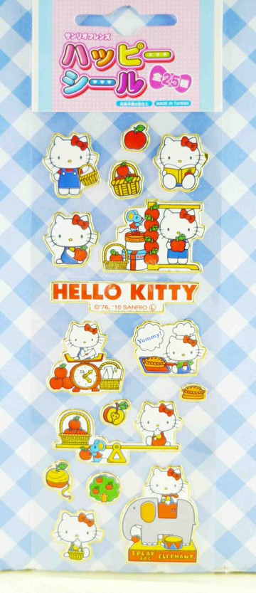 【震撼精品百貨】Hello Kitty 凱蒂貓 KITTY貼紙-大象 震撼日式精品百貨