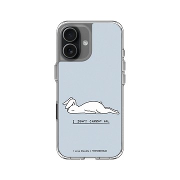 iPhone 17 Clear Case（相機按鈕） 透明 - ilovedoodle (Lim Heng Swee) - Rabbit Don't Care 兔子
