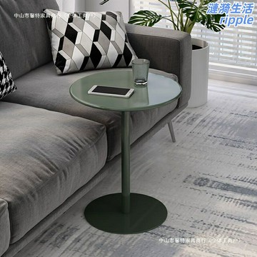 【小尺寸網紅】鐵藝茶几 邊幾 角幾 床頭櫃 小圓桌 客廳臥室陽臺 北歐簡約風 多層置物 輕奢百搭