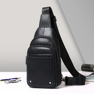 【免運/可開票】台灣公司 側背包 肩背包 男士包 胸包 郵差包 真皮側背包 真皮肩背包 肩包斜挎男高顏值大容量男士胸包潮流休閑時尚百搭側背包防潑水