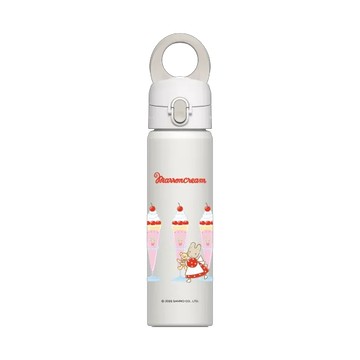 磁吸水壺 AquaStand 不鏽鋼 700cc - 附吸管 白 - 三麗鷗-兔媽媽 Marron Cream - 幸福芭菲時光