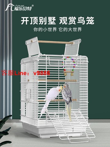 【超多款式咨詢客服】玄鳳鳥籠鸚鵡籠家用大空間橫絲豪華別墅八哥繡眼珍珠文鳥專用籠子