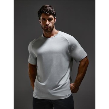 (免運)MUSCLETECH肌肉科技 高彈速干T恤輕保暖羊毛修身男士運動健身T恤