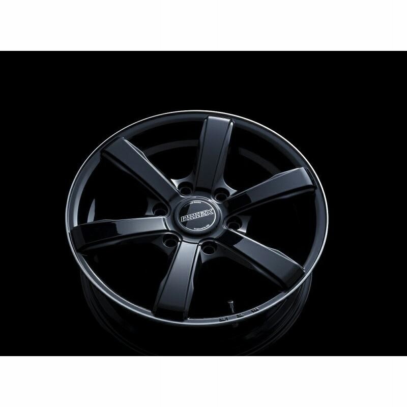 CRS ESSEX ホイール EC-17 17×6.5J +38 1本 ブラックリムフランジ 