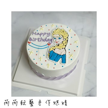冰雪奇緣系列生日蛋糕*限自取-新莊區