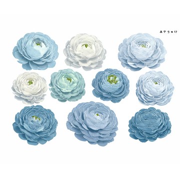 【10月新品4】20-22-0028 裁切紙・拼貼素材 陸蓮花