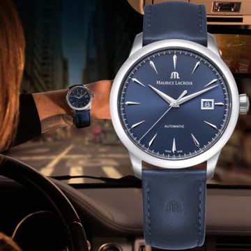 Maurice Lacroix 艾美錶 1975 系列 優雅復古日期機械錶 男錶 新年開運 送禮推薦-40mm 756008-SS001-430-4