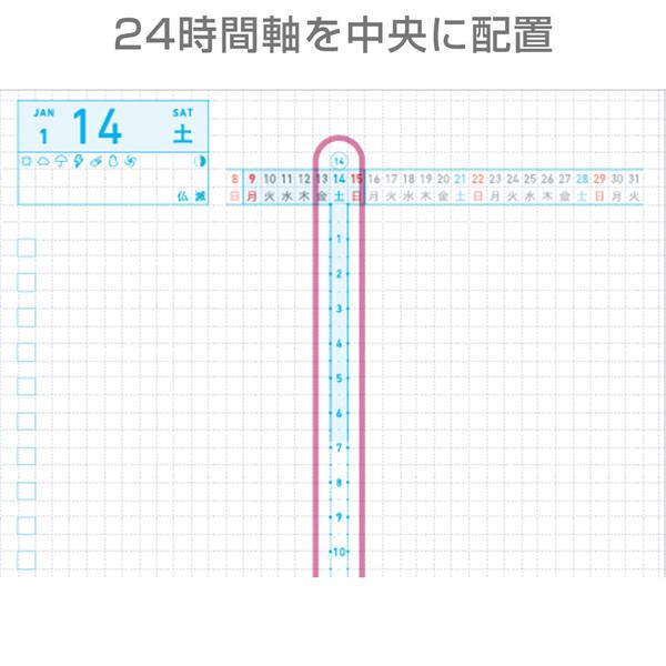 kokuyo コクヨ 2024年 ジブン手帳 DAYs mini B6スリム 1日1ページ バーチカル 2冊で1年分 分冊 スケジュール