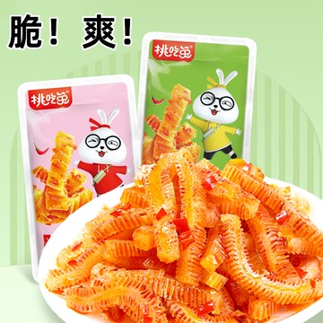 【台灣現貨 隔日到貨】挑吃兔 脆魔芋 海帶 土豆 藕片爽 金針菇 小零食 香辣麻辣可口獨立小包裝零嘴 批發團購