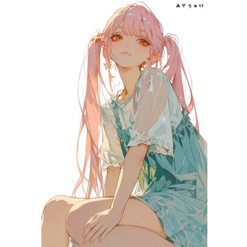 【8 月新作】07-139-0217 人物貼紙 簡約夏日女孩