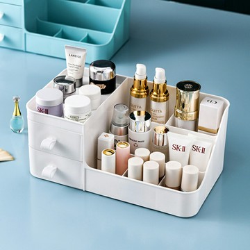 化妝品收納盒護膚品宿舍置物架桌面口紅收納架子抽屜式整理盒網紅