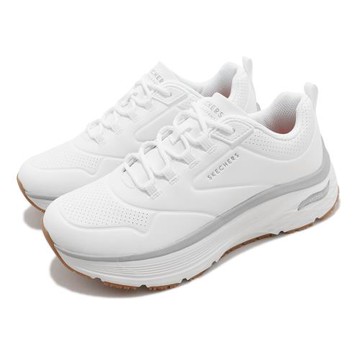 Skechers 工作鞋 Max Cushioning Arch Fit SR 女鞋 白 膠底 厚底 抗油 抗汙 防滑 108112WHT