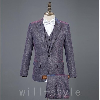 2022春夏新色 ミドル丈タキシード クール系舞台ステージ演出ウエア