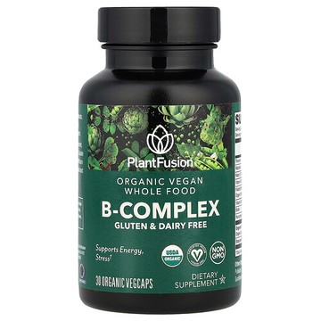 PlantFusion, 有機全素 B 族維生素膠囊，30 粒
