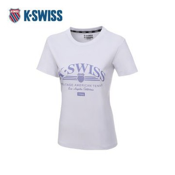 K-SWISS 短袖T恤 26SS TEE 6 W 短上衣 女短袖上衣 白色 1913703-100
