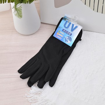 UV沁涼觸控手套-黑24cm