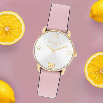 COACH Elliot 愛心C字女錶 手錶手鍊套組-28mm CO14000137