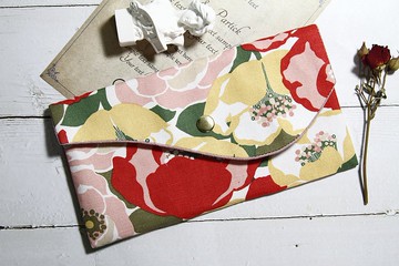 【Gi LAI】10*20Cm開運紅包袋 存摺袋-牡丹花海