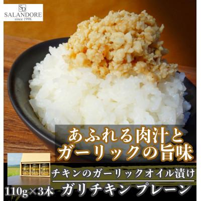 ふるさと納税 朝倉市 ガリチキン　プレーン 110g×3本セット