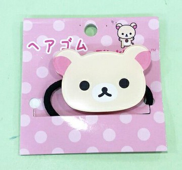 【震撼精品百貨】Rilakkuma San-X 拉拉熊懶懶熊 髮束-妹妹大臉#66757 震撼日式精品百貨