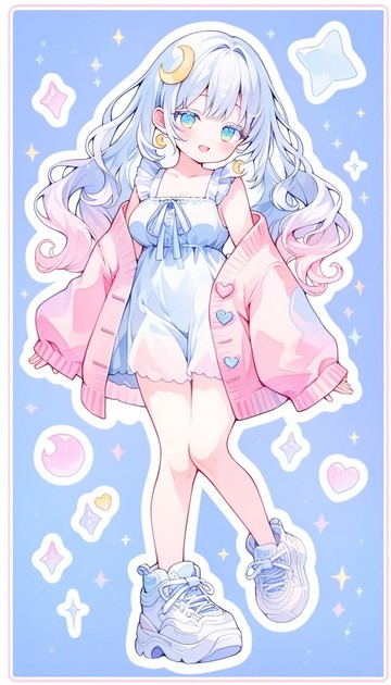 貓咪阿薩希貼紙 pastelPOP