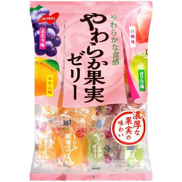 【江戶物語】NOBEL 諾貝爾 綜合水果軟糖 230g 綜合果實軟糖 婚禮糖果 喜糖 水果糖 日本糖果