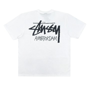STUSSY STOCK AMSTERDAM TEE WHITE