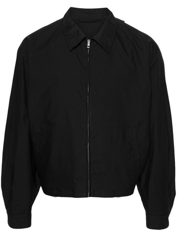 LEMAIRE - zip-up jacket - men - Silk/Cotton/Cotton/Viscose - 44 - Black