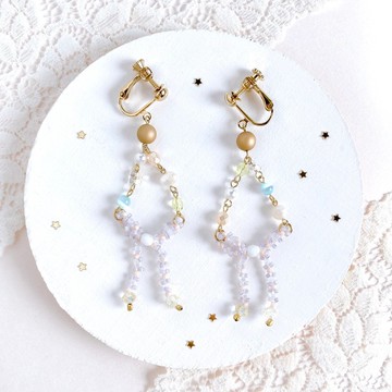 fickle ribbon 耳夾