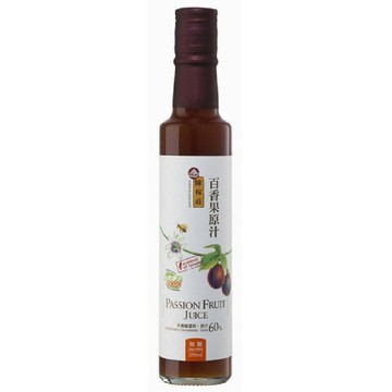 陳稼莊    百香果原汁(加糖)250ml/罐