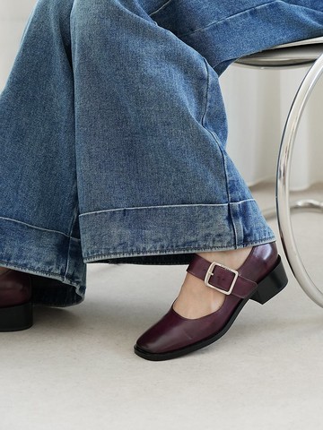 Re 35 瑪莉珍跟鞋 - 深薰