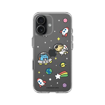 iPhone 17 Clear Case（相機按鈕） 透明 - 貓貓蟲咖波 Bugcat Capoo - 咖波宇宙探險