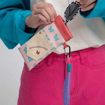 🚀台灣出貨⚡蝦皮熱賣🔥 卡通可愛多巴胺眼鏡袋女式便攜太陽鏡近視眼鏡帶繩創意眼鏡收納袋