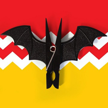 [Hare.D]現貨 蝙蝠造型衣夾 2入 晾衣夾 曬衣夾 晾衣夾 露營 夾子 送禮 交換禮物