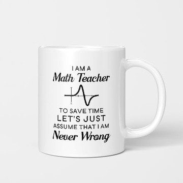 I'm a Math teacher 數學系馬克杯老師杯子創意陶瓷教師禮物水杯