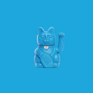 【Diminuto Cielo 招財貓】 Tiny Sky 幸運招財貓 - 亮藍色 15CM