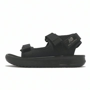 New Balance NB 涼拖鞋 750 W Wide 童鞋 中童 黑 全黑 休閒 魔鬼氈 涼鞋 YH750AB-W