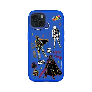 iPhone 15 Clear 激光藍 - 迪士尼-星際大戰 Star Wars - 星際大戰 – 黑暗勢力貼紙