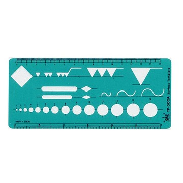 徠福 配管符號定規  / 片 TP-502A
