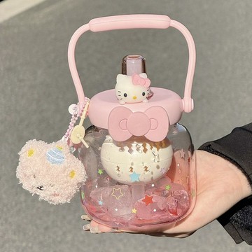 ✨臺灣出貨✨高顏值女大容量玻璃杯辦公室桌面水杯子耐高溫泡花茶果汁茶隔杯子