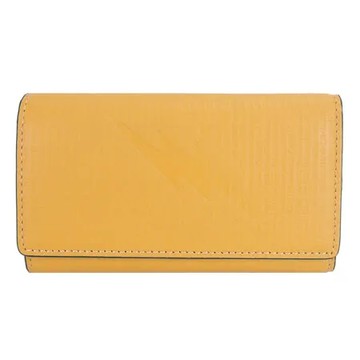 agnes b. 滿版壓印鎖包(閃電)-土黃