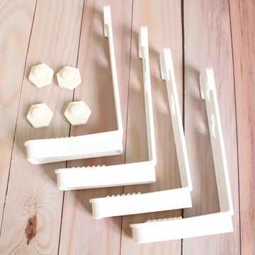 免重覆拆裝懶人床單固定扣 4個  白色