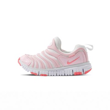 Nike Dynamo Free 中童 童鞋 泡沫粉色 毛毛蟲 套入式 無鞋帶 運動 休閒鞋 343738-100