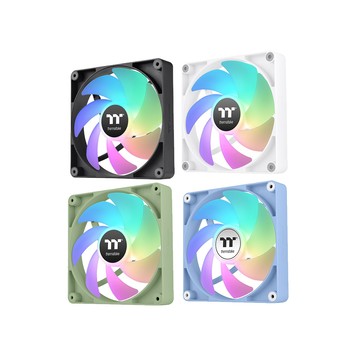 Thermaltake CT120 ARGB 主板連動系統散熱風扇 白/黑/繡球花藍/抹茶綠 (雙顆包)