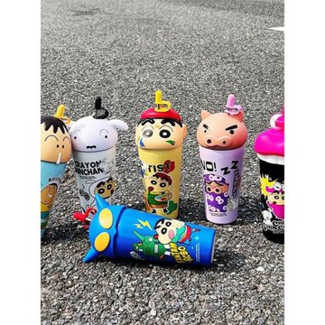 蠟筆小新保溫杯2026新款女生高顏值夏季保冷水杯吸管杯子生日禮物