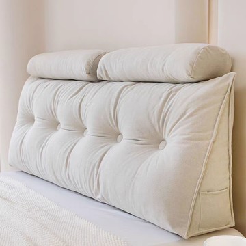 免運 附發票 【可清洗易打理】簡約床頭靠枕雙人床上三角軟包靠背臥臥室沙發飄窗榻榻米護腰靠墊 快速出貨