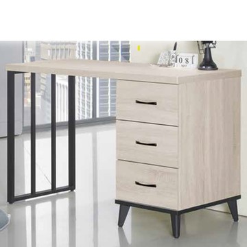 AS DESIGN 雅司家具-庫兒鐵側板4尺書桌-121*56*80.7cm